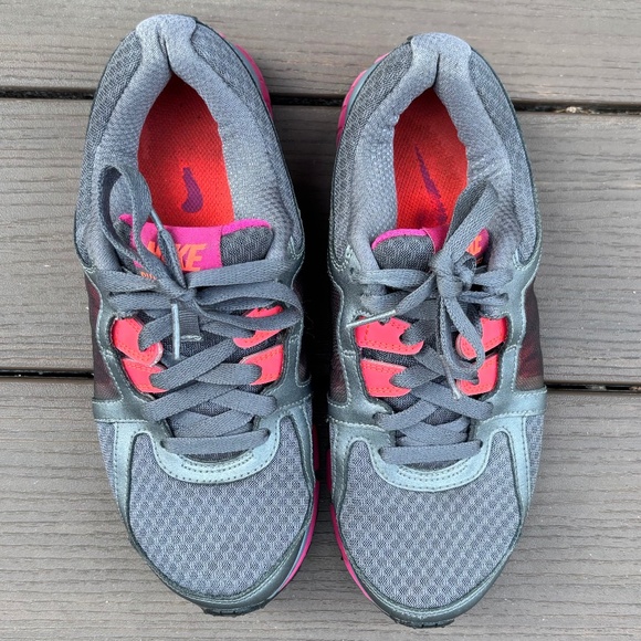 Nike Womens Size 8 Dual Fusion ST 2 454240-066 Gray Pink Running Shoes Sneakers - Picture 5 of 8